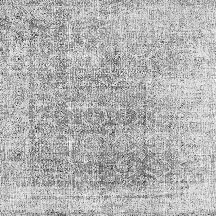 Round Machine Washable Persian Gray Traditional Rug, wshtr3568gry