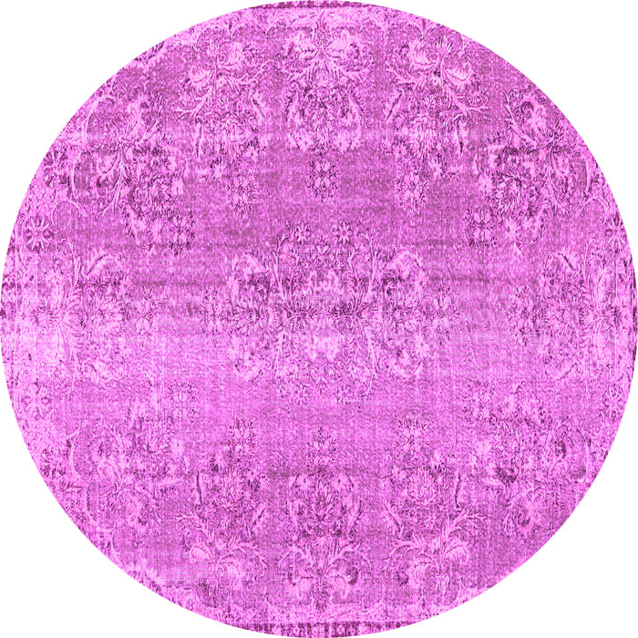 Round Persian Pink Traditional Rug, tr3569pnk