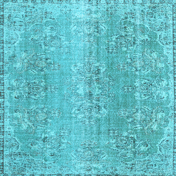 Square Persian Light Blue Traditional Rug, tr3569lblu