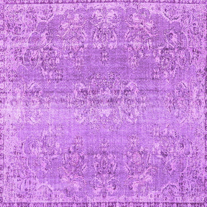 Square Persian Purple Traditional Rug, tr3569pur