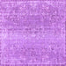 Square Persian Purple Traditional Rug, tr3569pur