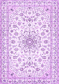 Medallion Purple Traditional Rug, tr356pur