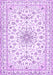 Medallion Purple Traditional Rug, tr356pur