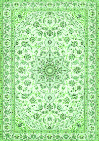 Medallion Green Traditional Rug, tr356grn