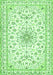 Medallion Green Traditional Rug, tr356grn