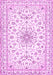 Medallion Pink Traditional Rug, tr356pnk