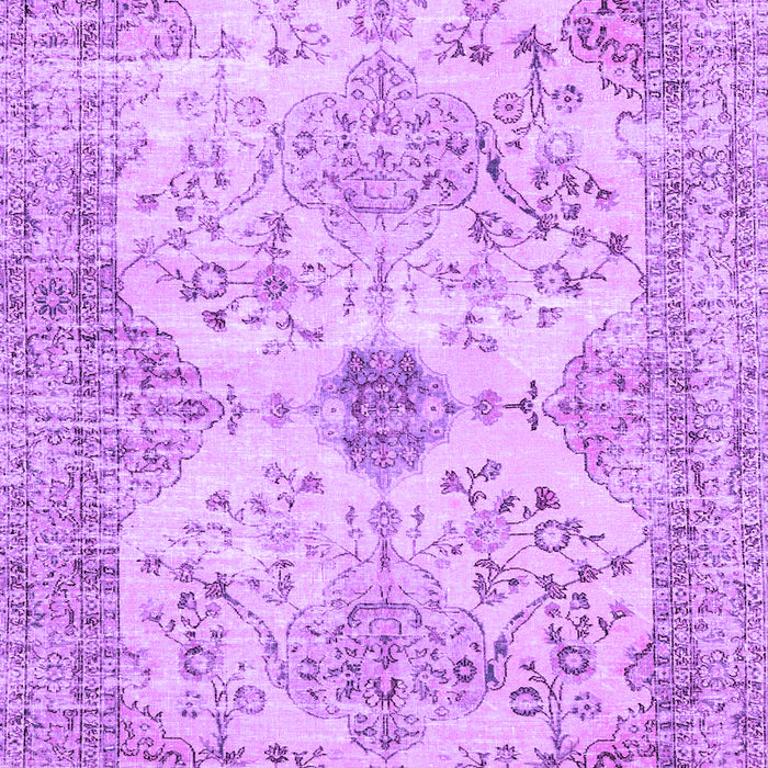 Machine Washable Persian Purple Traditional Area Rugs, wshtr3570pur