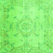 Serging Thickness of Persian Green Traditional Rug, tr3571grn