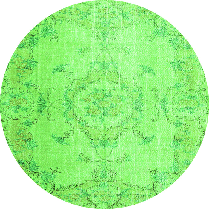 Machine Washable Persian Green Traditional Area Rugs, wshtr3571grn
