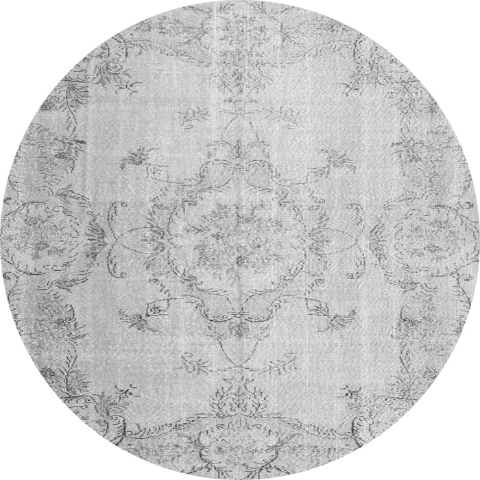 Square Persian Gray Traditional Rug, tr3571gry