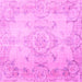 Square Persian Pink Traditional Rug, tr3571pnk