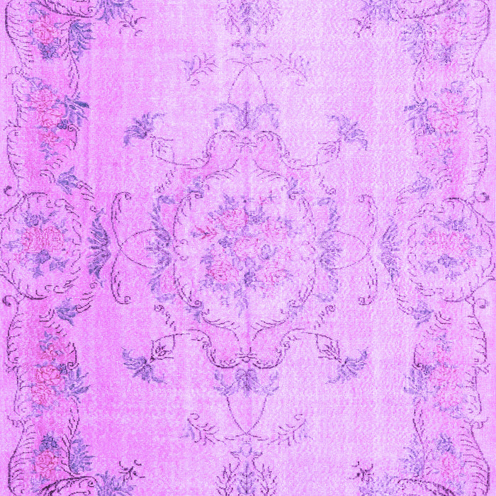 Machine Washable Persian Purple Traditional Area Rugs, wshtr3571pur