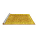 Sideview of Machine Washable Persian Yellow Traditional Rug, wshtr3572yw