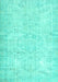 Machine Washable Persian Turquoise Traditional Area Rugs, wshtr3573turq