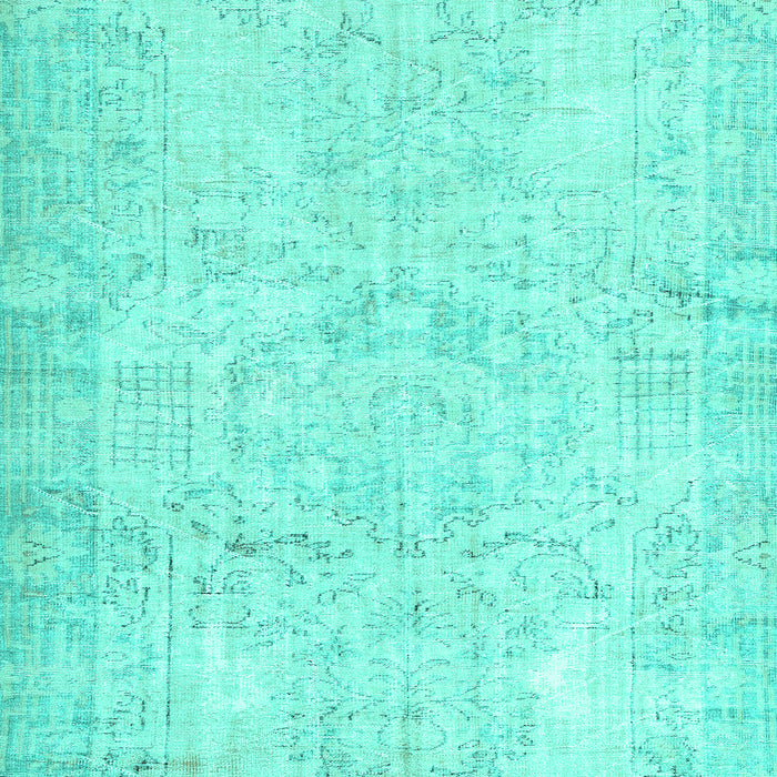 Machine Washable Persian Turquoise Traditional Area Rugs, wshtr3573turq