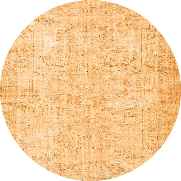 Machine Washable Persian Orange Traditional Area Rugs, wshtr3573org