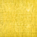 Square Persian Yellow Traditional Rug, tr3573yw