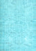 Machine Washable Persian Light Blue Traditional Rug, wshtr3573lblu