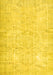 Machine Washable Persian Yellow Traditional Rug, wshtr3573yw