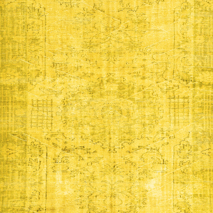 Machine Washable Persian Yellow Traditional Rug, wshtr3573yw