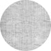 Square Persian Gray Traditional Rug, tr3573gry