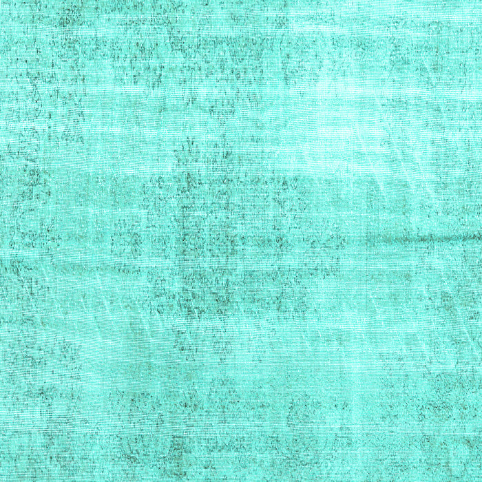 Square Persian Turquoise Traditional Rug, tr3574turq