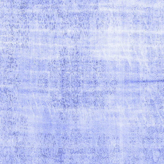 Square Persian Blue Traditional Rug, tr3574blu