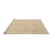 Sideview of Machine Washable Traditional Brown Gold Rug, wshtr3575