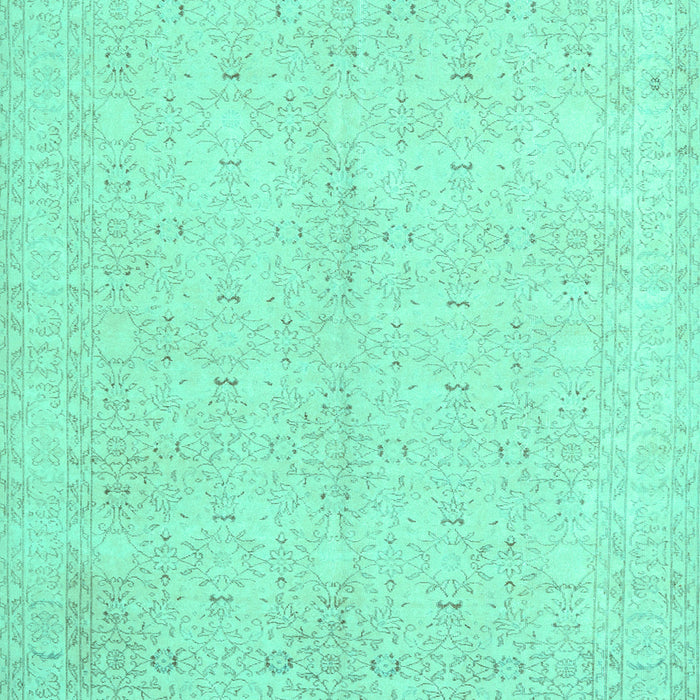Machine Washable Persian Turquoise Traditional Area Rugs, wshtr3575turq