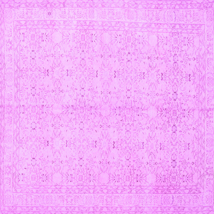 Square Persian Purple Traditional Rug, tr3575pur