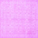 Square Persian Purple Traditional Rug, tr3575pur