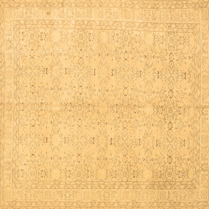 Square Persian Brown Traditional Rug, tr3575brn