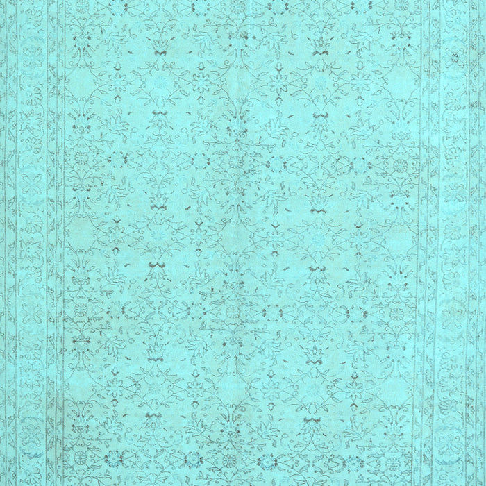 Machine Washable Persian Light Blue Traditional Rug, wshtr3575lblu