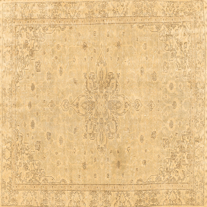 Square Machine Washable Persian Brown Traditional Rug, wshtr3576brn