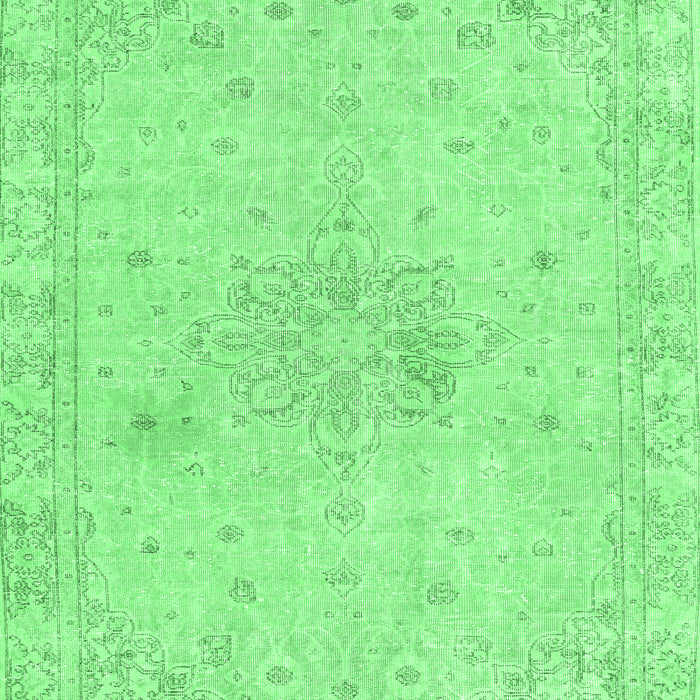 Machine Washable Persian Emerald Green Traditional Area Rugs, wshtr3576emgrn