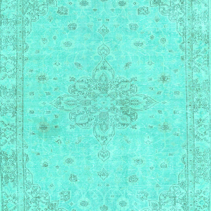 Machine Washable Persian Turquoise Traditional Area Rugs, wshtr3576turq