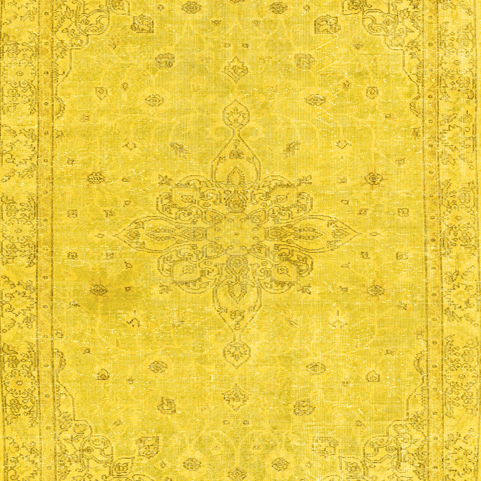 Machine Washable Persian Yellow Traditional Rug, wshtr3576yw