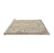 Sideview of Machine Washable Traditional Camel Brown Rug, wshtr3577