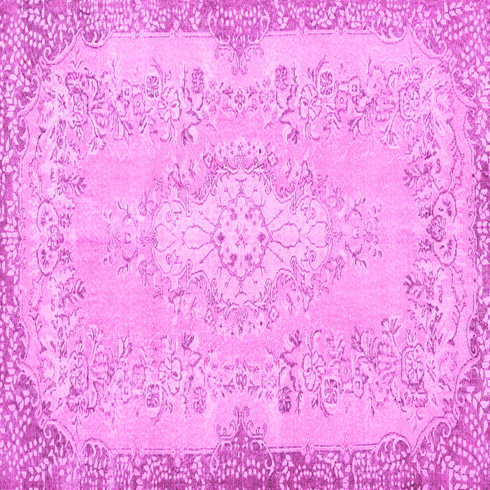 Square Persian Pink Traditional Rug, tr3577pnk