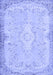 Machine Washable Persian Blue Traditional Rug, wshtr3577blu