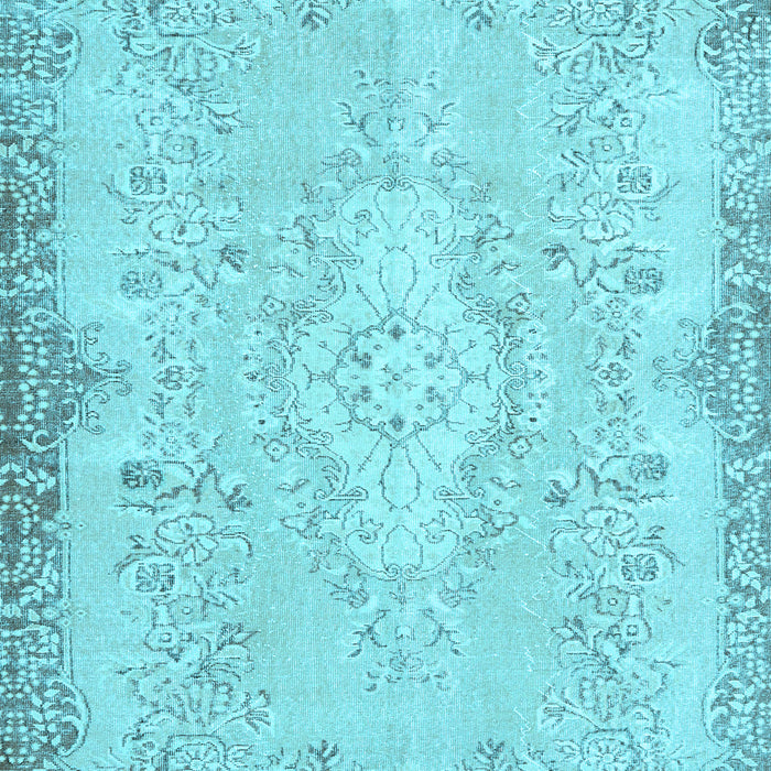 Machine Washable Persian Light Blue Traditional Rug, wshtr3577lblu