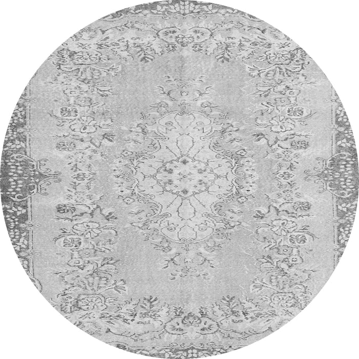 Square Persian Gray Traditional Rug, tr3577gry