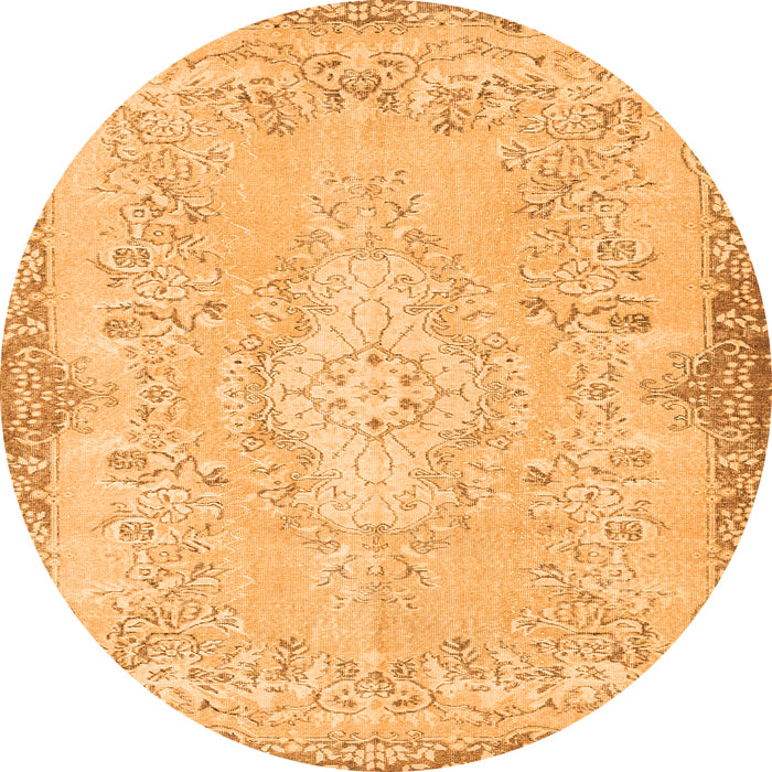 Machine Washable Persian Orange Traditional Area Rugs, wshtr3577org