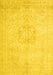 Machine Washable Persian Yellow Traditional Rug, wshtr3578yw