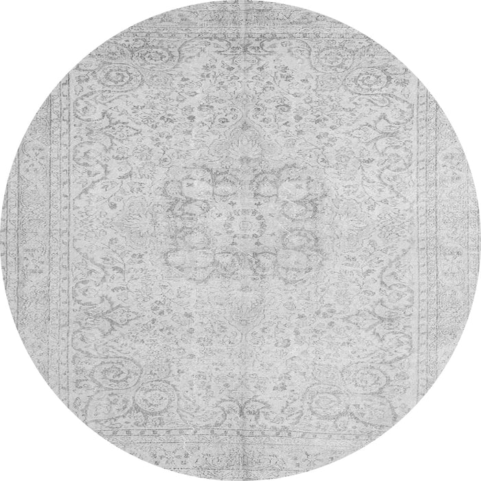 Square Persian Gray Traditional Rug, tr3578gry