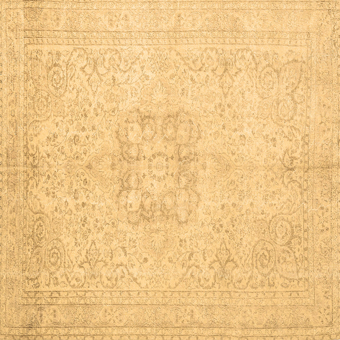 Square Persian Brown Traditional Rug, tr3578brn