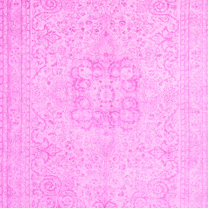 Machine Washable Persian Pink Traditional Rug, wshtr3578pnk
