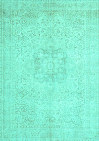 Persian Turquoise Traditional Rug, tr3578turq