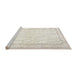 Sideview of Machine Washable Traditional Champagne Beige Rug, wshtr3579