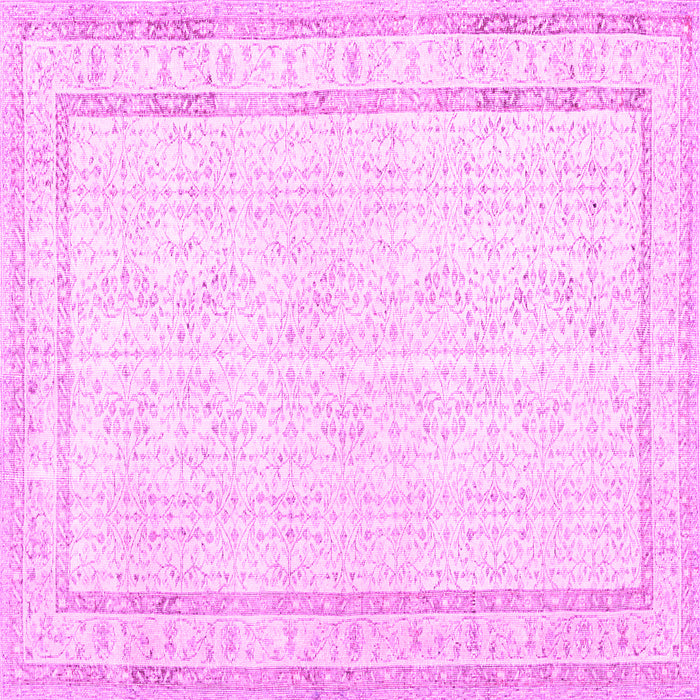 Square Persian Pink Traditional Rug, tr3579pnk